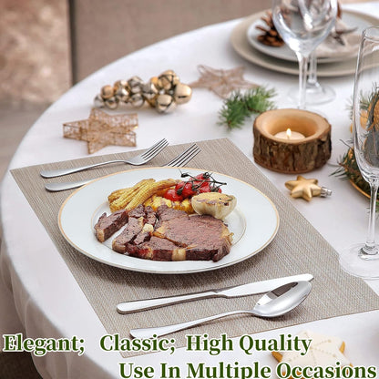 49-Piece Stainless Steel Silverware Set