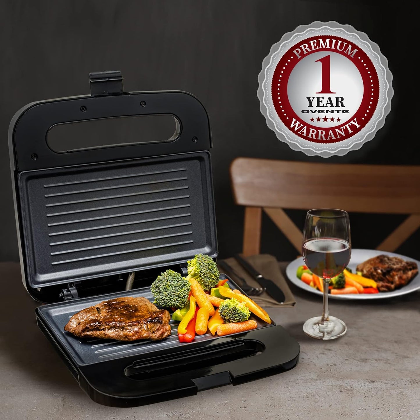 OVENTE Electric Sandwich Maker – GPS401B