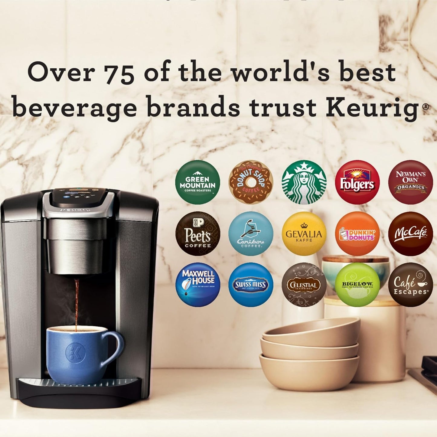 Keurig K-Elite Single Serve Coffee Maker – Brushed Slate