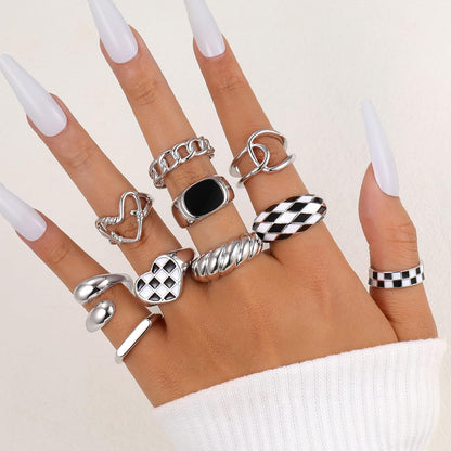 Gold Stackable Rings Set for Women