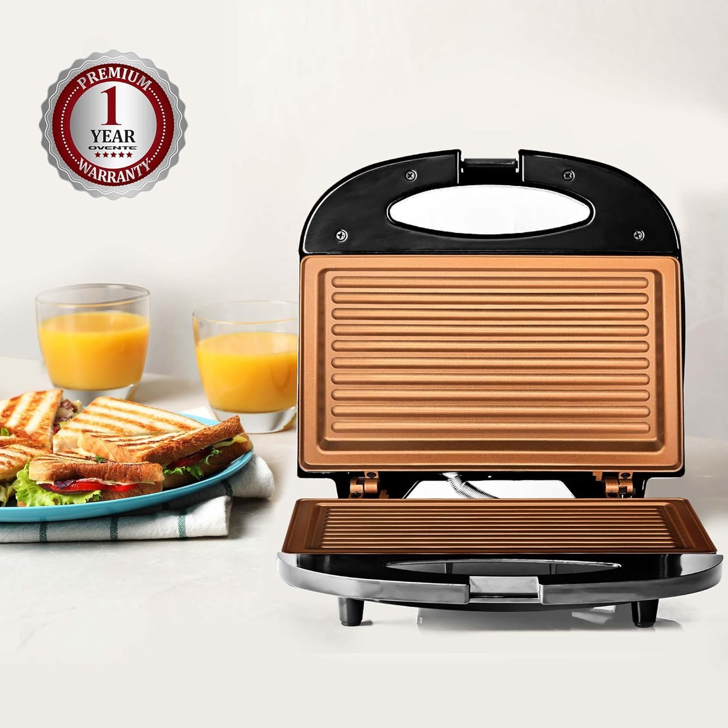 OVENTE Electric Sandwich Maker – GPS401B