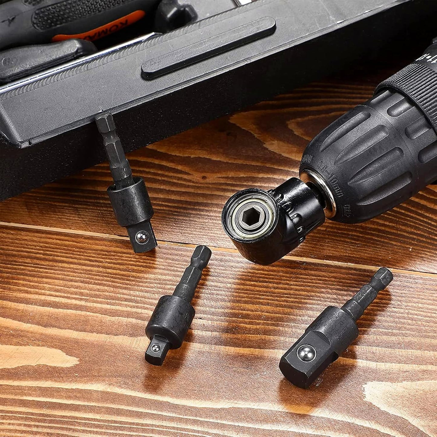 Right Angle Drill Adapter 4-in-1 Set