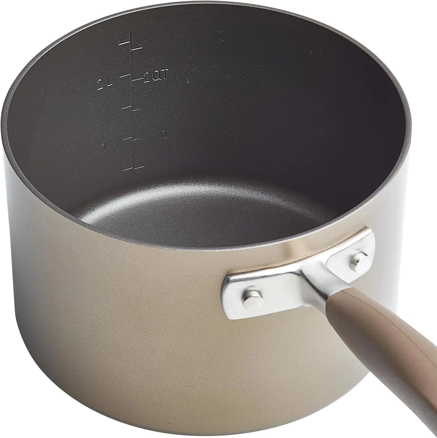 Anolon Advanced Home Hard Anodized Nonstick Cookware/Pots and Pans Set, 9 Piece - Moonstone