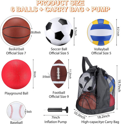 6-Piece Sports Ball Set