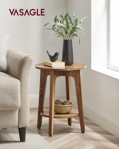 VASAGLE Small Round Side Table