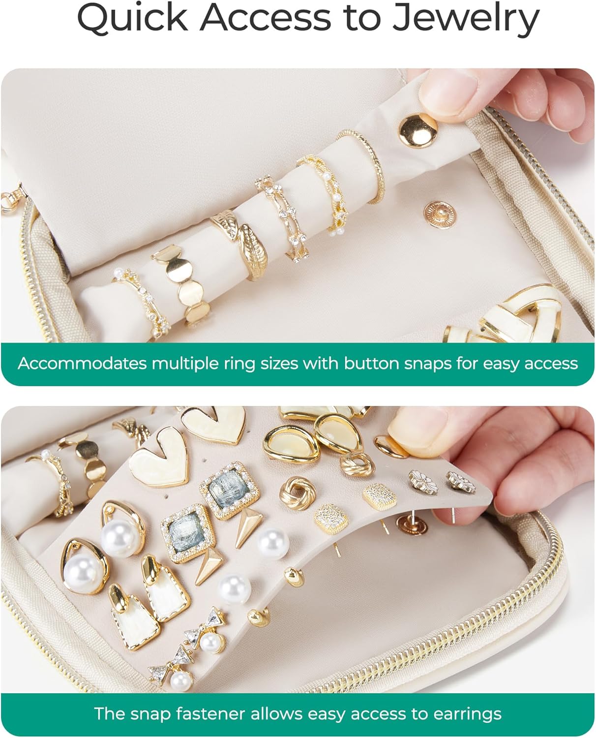 Women's Travel Jewelry Organizer