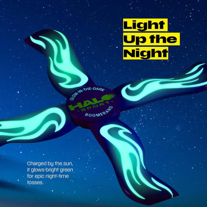 Halo Sport Boomerang for Kids & Adults - 8 9 10 11 12 Year Old Boy Gifts - Sports and Outdoor Toys for Kids 8-12 - Boys Birthday Gifts Ages 8-10 - Outside Fun Toy - Glow-in-the-Dark