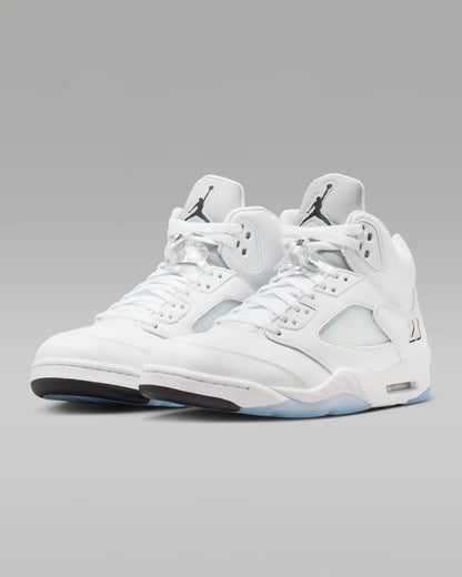 Air Jordan 5 Retro OG "White Metallic" Men's Basketball Shoes