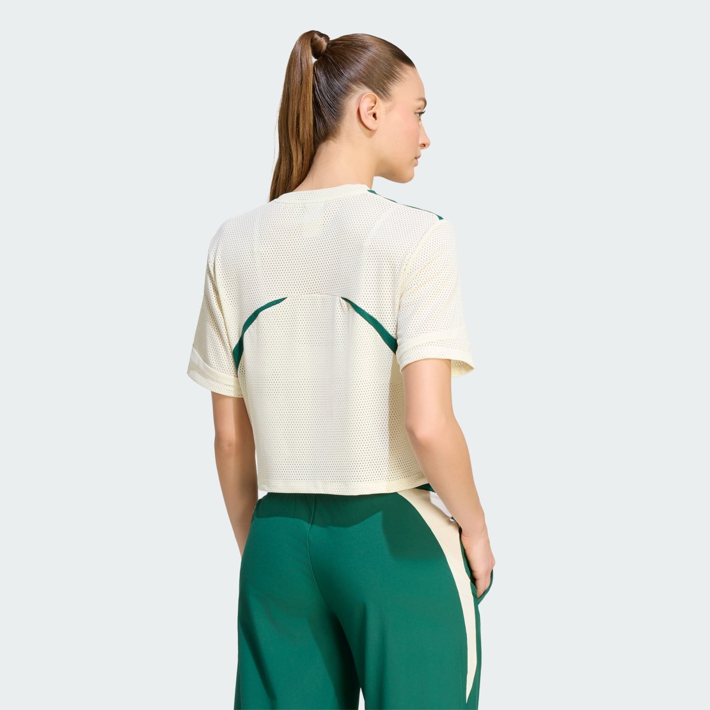 Hyperglam 3-Stripes Color Block Mesh T-Shirt
