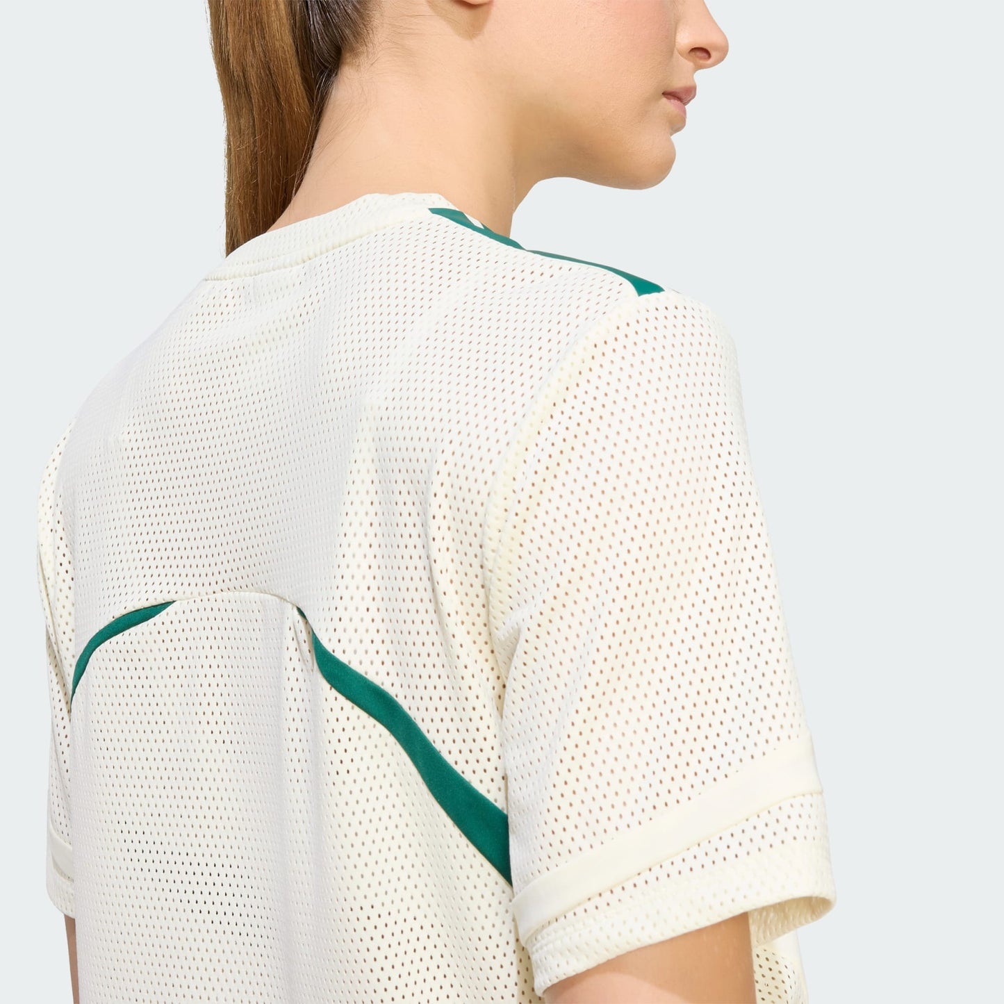 Hyperglam 3-Stripes Color Block Mesh T-Shirt
