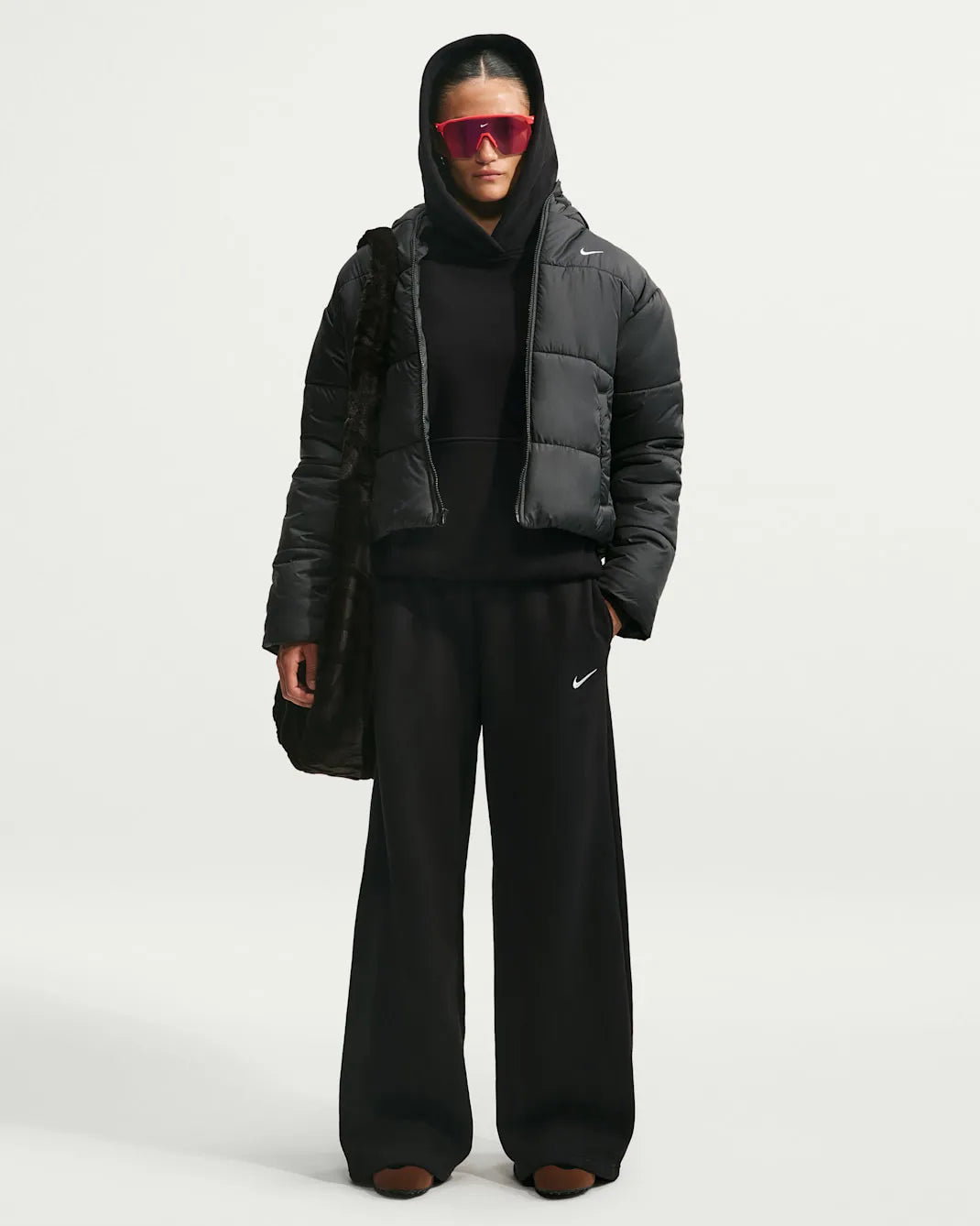 Nike Studio Fleece Medium Weight Women's Mid-Rise Wide-Leg Pants