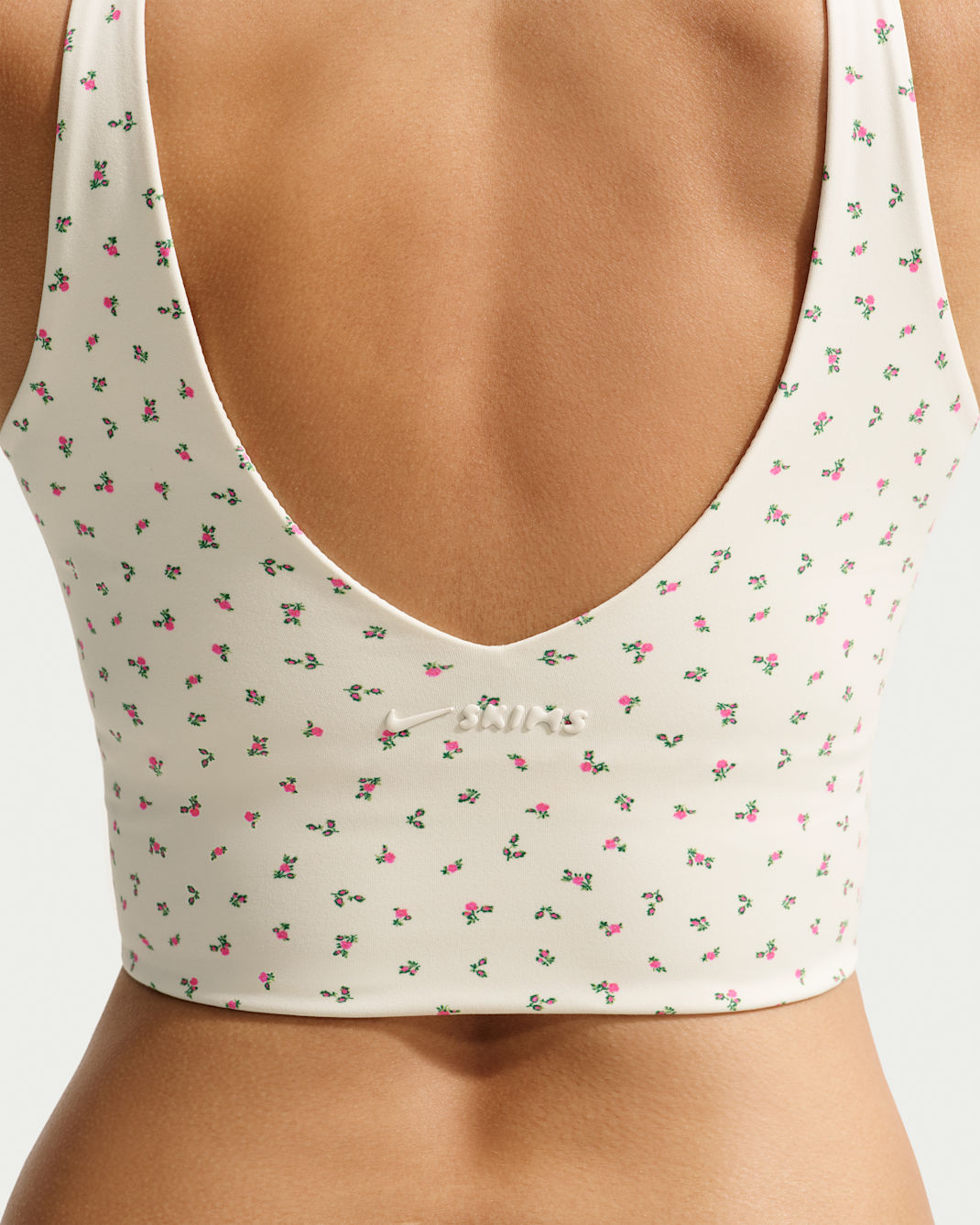 Women's Printed V-Neck Long-Line Bra