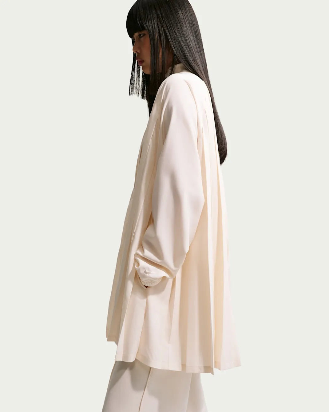 Nike Sportswear Women's Oversized Long-Sleeve Pleated Mini Dress