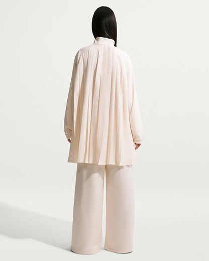 Nike Sportswear Women's Oversized Long-Sleeve Pleated Mini Dress