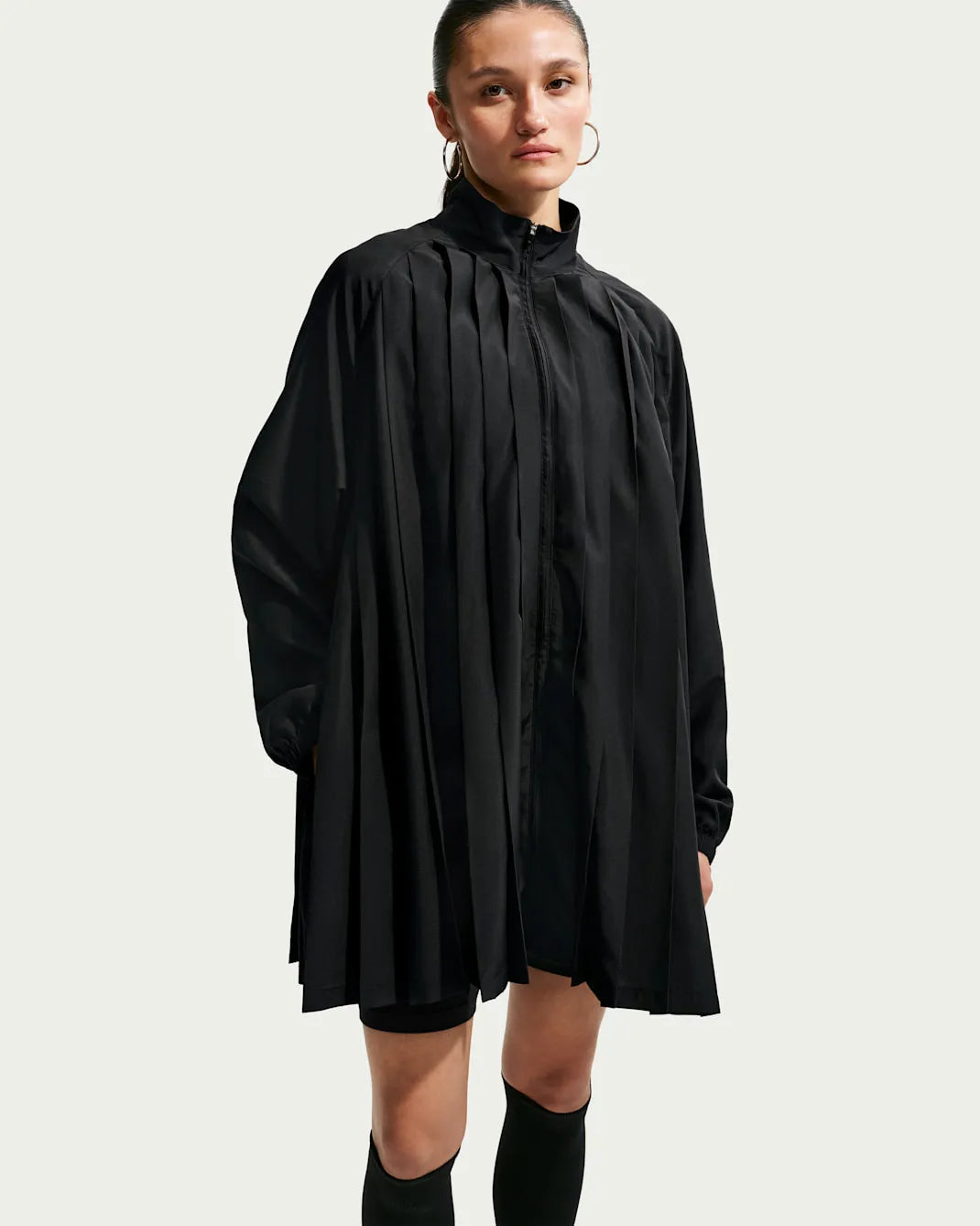 Nike Sportswear Women's Oversized Long-Sleeve Pleated Mini Dress