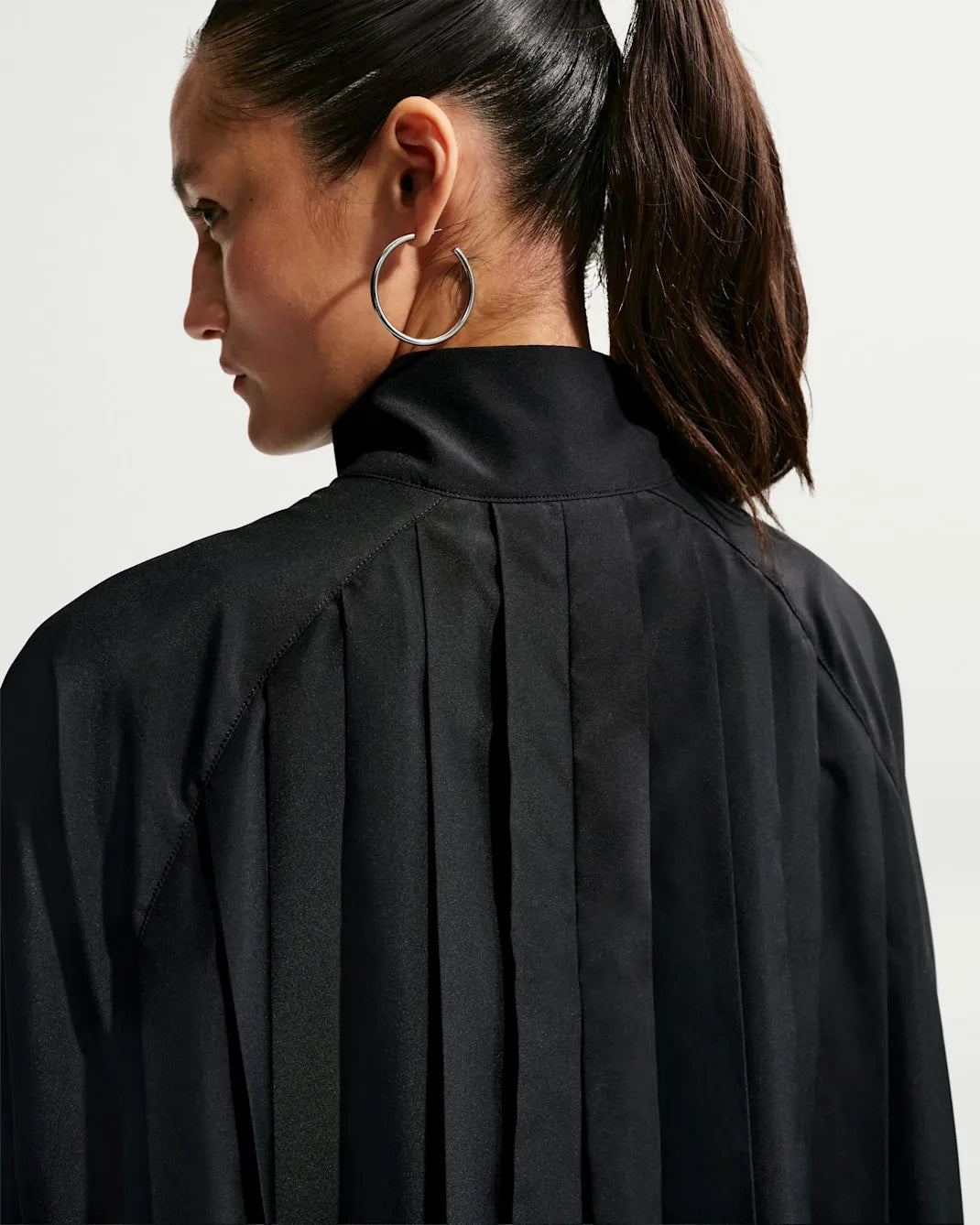 Nike Sportswear Women's Oversized Long-Sleeve Pleated Mini Dress