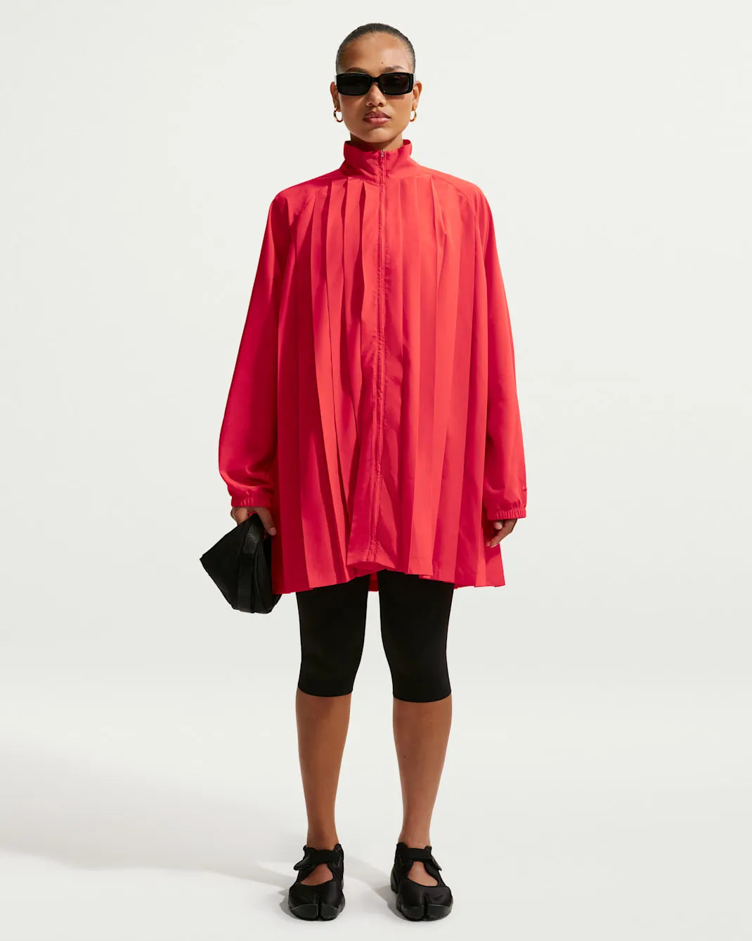 Nike Sportswear Women's Oversized Long-Sleeve Pleated Mini Dress