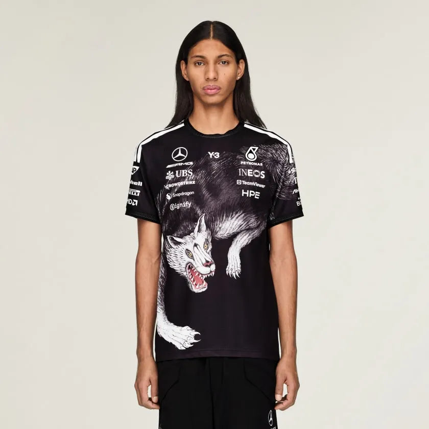 Y-3 MERCEDES - AMG PETRONAS FORMULA 1 TEAM DRIVER SHORT SLEEVE JERSEY